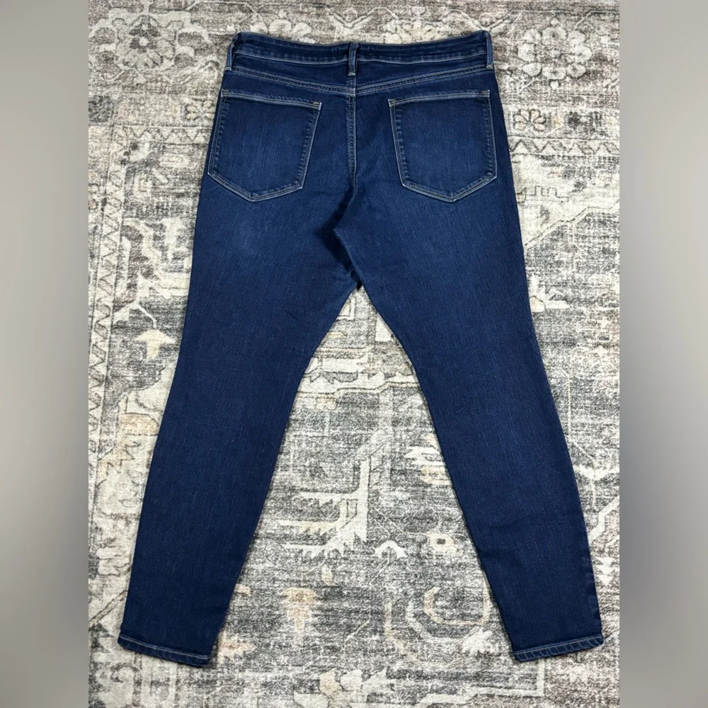 Athleta Sculptek Skinny Jeans Dark Blue Women’s Size 12‎ Petite
